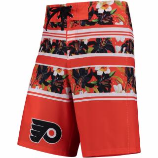 Plavky Philadelphia Flyers Floral Stripe Boardshorts Velikost: L