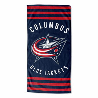 Plážová Osuška Columbus Blue Jackets Striped Beach Towel