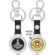 Přívěšek Pittsburgh Penguins 2017 Stanley Cup Champions Spinning Keychain