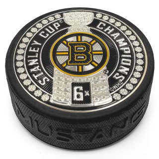 Puk Boston Bruins 6-Time Stanley Cup Champions 3'' Dynasty Trimflexx Puck