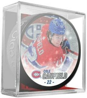 Puk Cole Caufield #22 Montreal Canadiens Glitter Puck