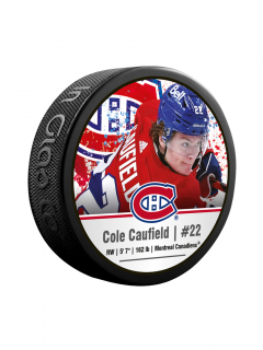 Puk Cole Caufield #22 Montreal Canadiens Souvenir Hockey Puck