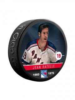 Puk Jean Ratelle #19 New York Rangers Souvenir Collector Hockey Puck