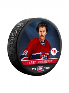 Puk Larry Robinson #19 Montreal Canadiens Souvenir Collector Hockey Puck