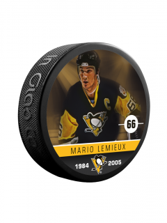Puk Mario Lemieux #66 Pittsburgh Penguins Souvenir Collector Hockey Puck
