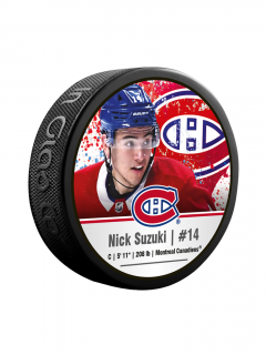 Puk Nick Suzuki #14 Montreal Canadiens Souvenir Hockey Puck