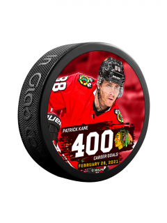 Puk Patrick Kane #88 Chicago Blackhawks 400 Goals Scored Souvenir Hockey Puck