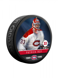 Puk Patrick Roy #33 Montreal Canadiens Souvenir Collector Hockey Puck