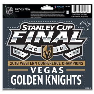 Samolepka Vegas Golden 2018 Western Conference Champions 12,5x15 cm Velikost: USA
