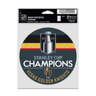 Samolepka Vegas Golden Knights 2023 Stanley Cup Champions 3.5'' x 5'' Fan Decal