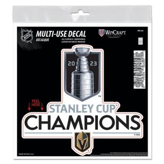 Samolepka Vegas Golden Knights 2023 Stanley Cup Champions 6'' x 6'' All Surface Decal