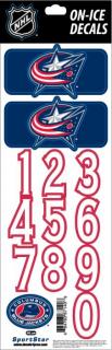 Samolepky na helmu Columbus Blue Jackets Decals Navy