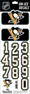 Samolepky na helmu Pittsburgh Penguins Decals Black