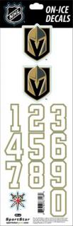 Samolepky na helmu Vegas Golden Knights Decals Gold