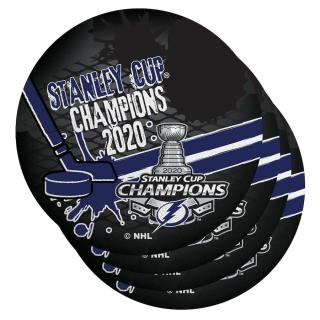 Set podtácků Tampa Bay Lightning 2020 Stanley Cup Champions 4-Pack Neoprene Coaster Set