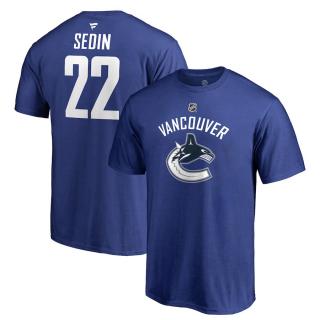 Tričko #22 Daniel Sedin Vancouver Canucks Stack Logo Name & Number Velikost: 3XL