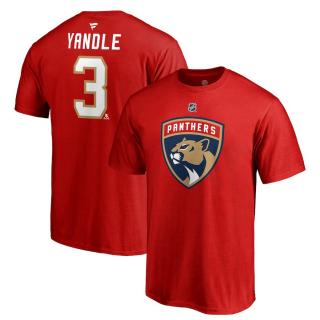 Tričko #3 Keith Yandle Florida Panthers Stack Logo Name & Number Velikost: S