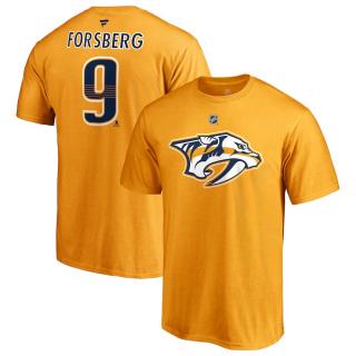 Tričko #9 Filip Forsberg Nashville Predators Stack Logo Name & Number Velikost: M