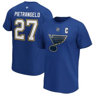 Tričko Alex Pietrangelo St. Louis Blues Iconic Name & Number Graphic Velikost: M