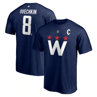 Tričko Alexander Ovechkin #8 Washington Capitals Name & Number 2020/21 Alternate T-Shirt - Navy Velikost: L