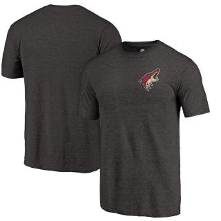 Tričko Arizona Coyotes Primary Logo Left Chest Distressed Tri-Blend Velikost: M