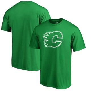 Tričko Calgary Flames St. Patrick's Day White Logo Velikost: L