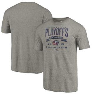 Tričko Columbus Blue Jackets 2019 Stanley Cup Playoffs Bound Buzzer Beater Tri-Blend Velikost: M