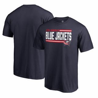 Tričko Columbus Blue Jackets Iconic Collection On Side Stripe Velikost: L