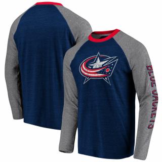 Tričko Columbus Blue Jackets True Classics Tri-Blend Raglan Velikost: S