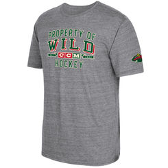 Tričko Minnesota Wild CCM Property Block Tri-Blend Velikost: L