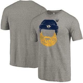 Tričko Nashville Predators 2017 Stanley Cup Playoffs Participant Full Beard Tri-Blend Velikost: L