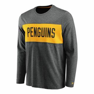 Tričko Pittsburgh Penguins Iconic Back To Basics Long Sleeve Velikost: 2XL