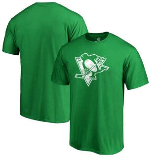 Tričko Pittsburgh Penguins St. Patrick's Day White Logo Velikost: L