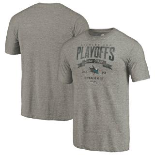 Tričko San Jose Sharks 2019 Stanley Cup Playoffs Bound Buzzer Beater Tri-Blend Velikost: L