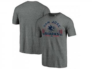 Tričko San Jose Sharks Heathered Gray Team Freedom Tri-Blend Velikost: L