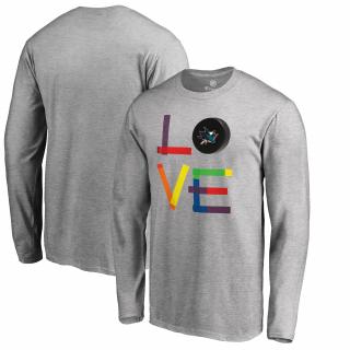 Tričko San Jose Sharks Hockey Is For Everyone Love Square Velikost: XL