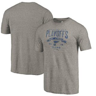 Tričko St. Louis Blues 2019 Stanley Cup Playoffs Bound Buzzer Beater Tri-Blend Velikost: L