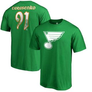 Tričko St. Louis Blues Vladimir Tarasenko #91 St. Patrick's Day Name & Number Velikost: L