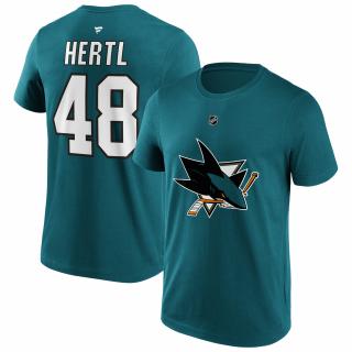 Tričko Tomáš Hertl #48 San Jose Sharks Name & Number Graphic T-Shirt Velikost: 2XL