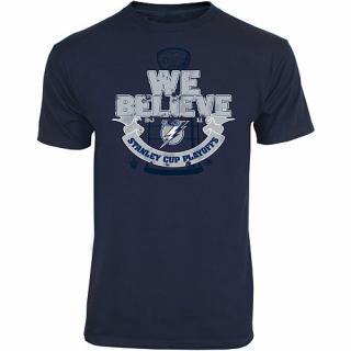 Tričko - We Believe NHL Playoffs - Tampa Bay Lightning Velikost: XL