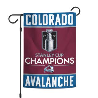 Vlajka Colorado Avalanche 2022 Stanley Cup Champions 12'' x 18'' Double-Sided Garden Flag