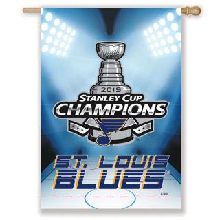 Vlajka St. Louis Blues 2019 Stanley Cup Champions Double Sided Sublimated House Flag