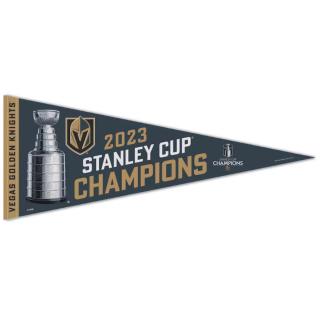 Vlajka Vegas Golden Knights 2023 Stanley Cup Champions 12  x 30  Premium Pennant