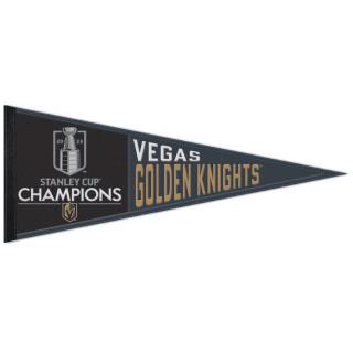 Vlajka Vegas Golden Knights 2023 Stanley Cup Champions 13  x 32  Wool Pennant