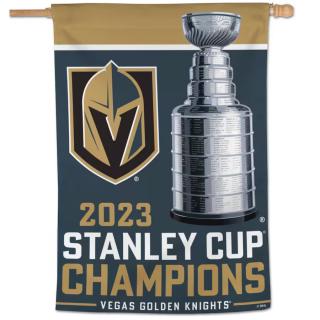 Vlajka Vegas Golden Knights 2023 Stanley Cup Champions One-Sided 28'' x 40'' Vertical Banner