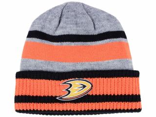 Zimní čepice Anaheim Ducks adidas NHL Heathered Grey Beanie