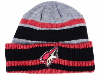 Zimní čepice Arizona Coyotes adidas NHL Heathered Grey Beanie