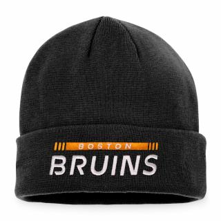 Zimní čepice Boston Bruins Authentic Pro Game & Train Cuffed Knit Black