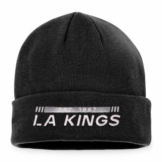 Zimní čepice Los Angeles Kings Authentic Pro Game & Train Cuffed Knit Black