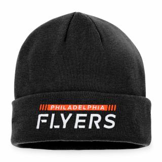 Zimní čepice Philadelphia Flyers Authentic Pro Game & Train Cuffed Knit Black